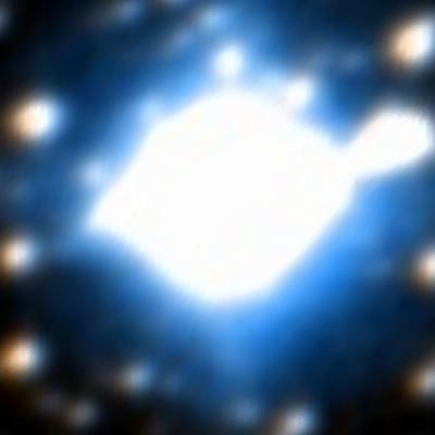 Blue planetary survey image