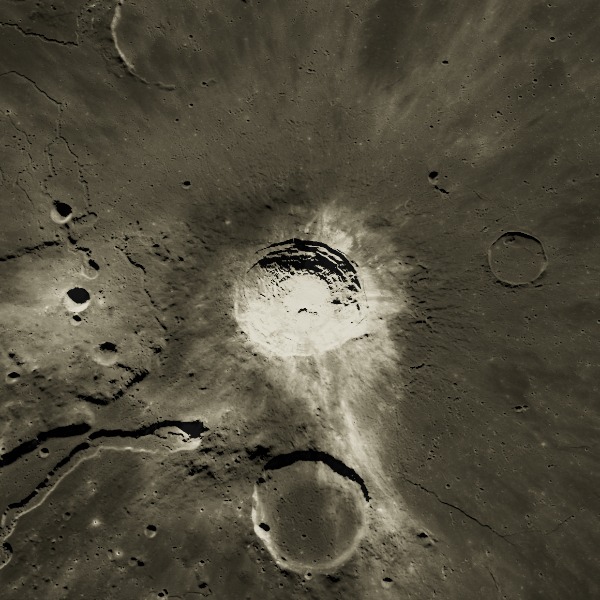 Aristarchus — relief close-up under low, raking sunlight near the terminator