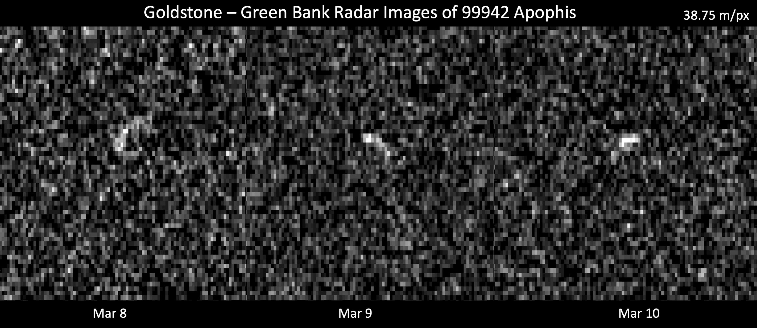 Goldstone radar images of asteroid Apophis from March 2021